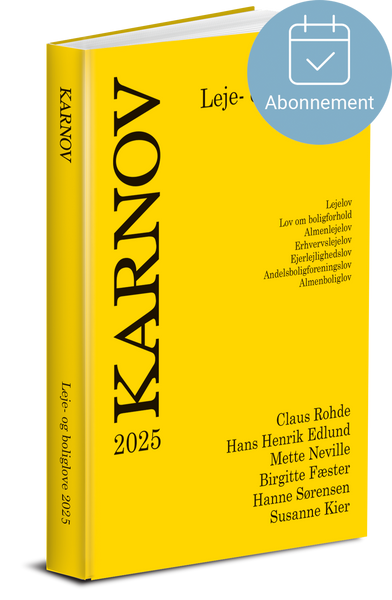 Karnov Leje- og boliglove 2025 - Abonnement