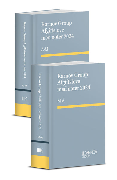 Bog: Karnov Group Afgiftslove med noter 2024