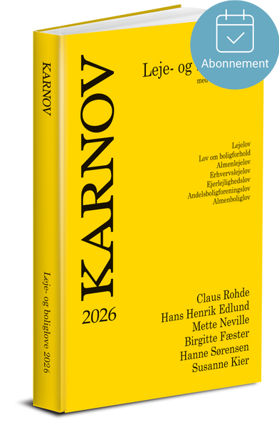 Karnov Leje- og boliglove 2026 - Abonnement