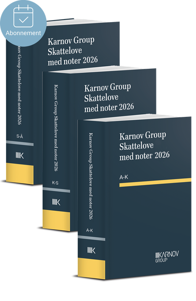 Karnov Group Skattelove med noter 2026 - Abonnement